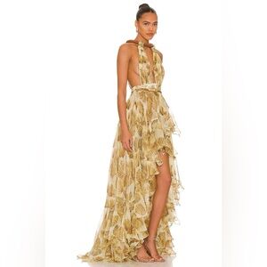 Bronx and banco palma dress yellow xs high low